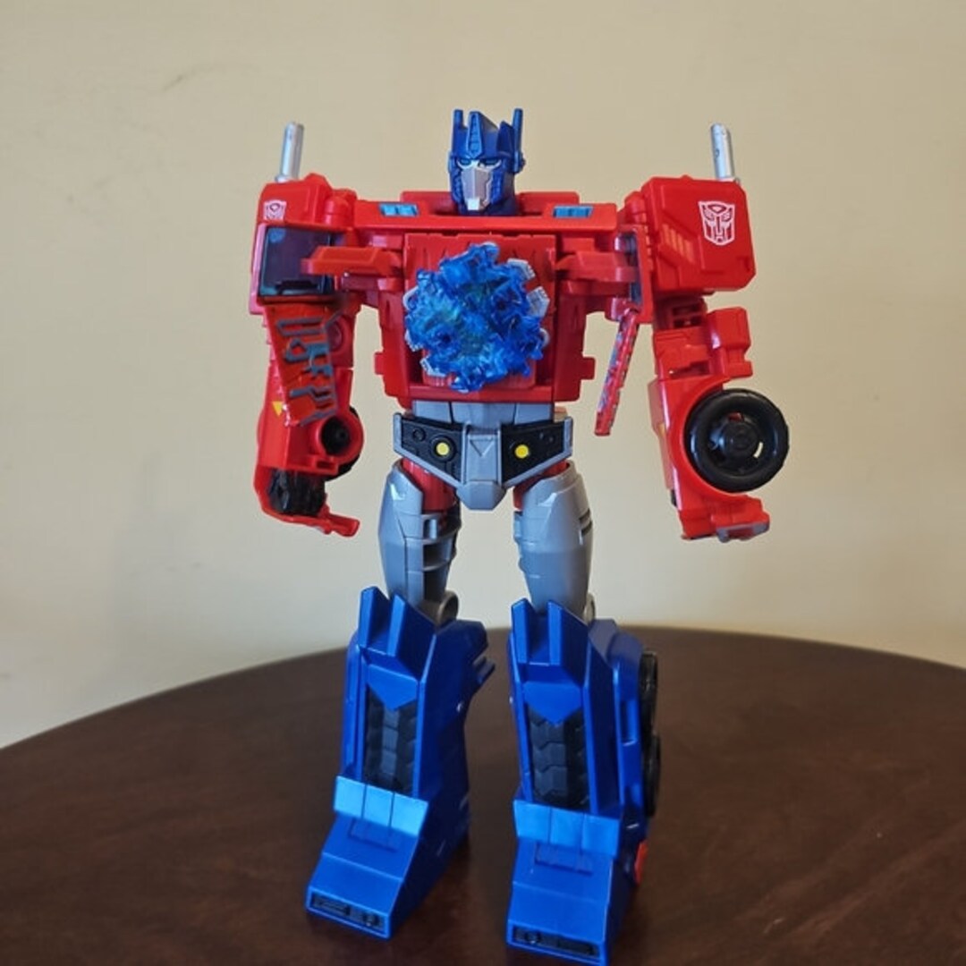 Transformers Cyberverse Optimus Prime Ion Burst Hasbro Action Etsy