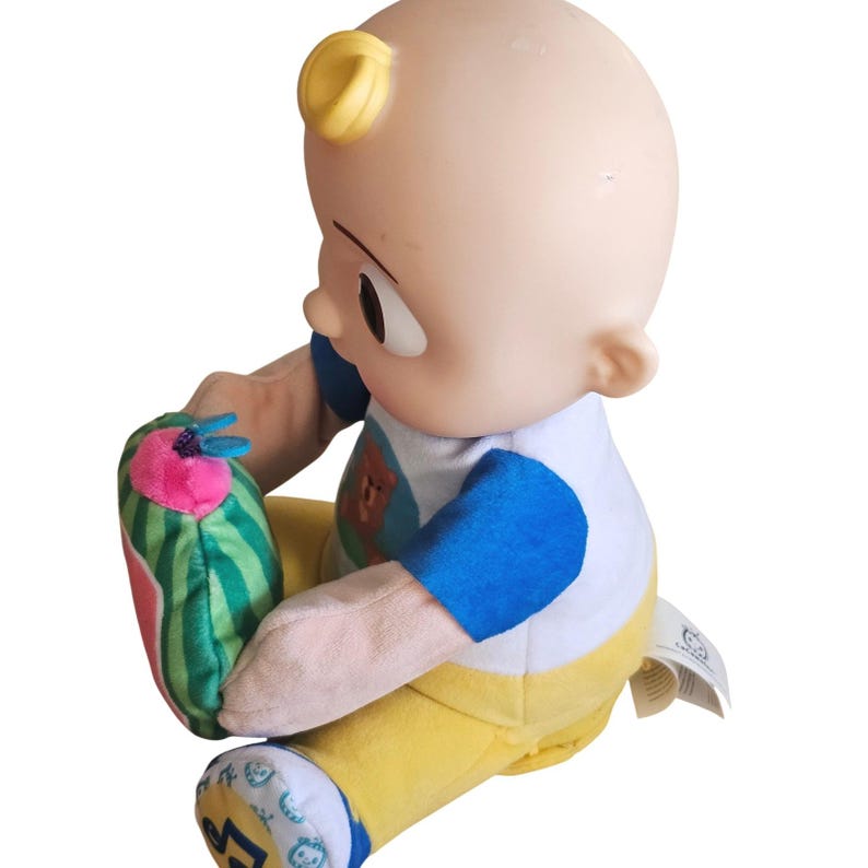 Muñeca de juguete Cocomelon Peek a Boo con forma de sandía, musical y con sonido imagen 2