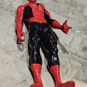 Marvel Spider-Man Action Figure 12 Inch Red And Black Pre-owned image 4