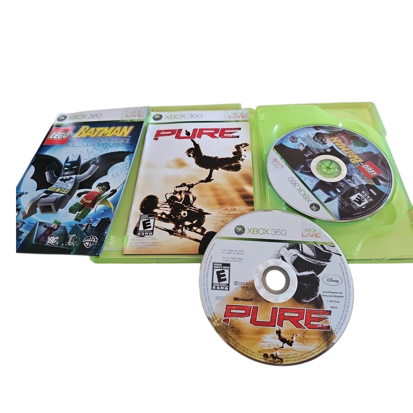 Lego Batman the Video Game and Pure Xbox 360 Bundle 2-game Set