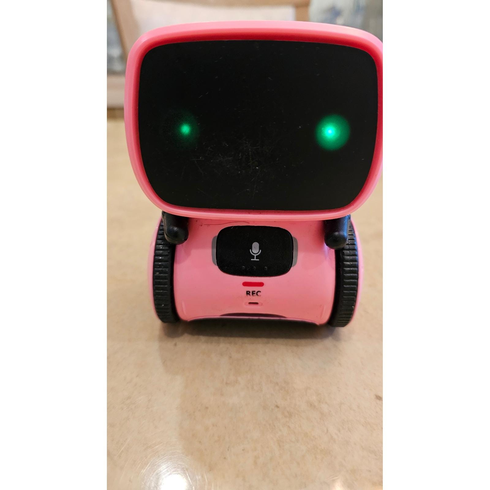 Contixo R1 Pink Interactive Robot Toy With LED Eyes and Voice