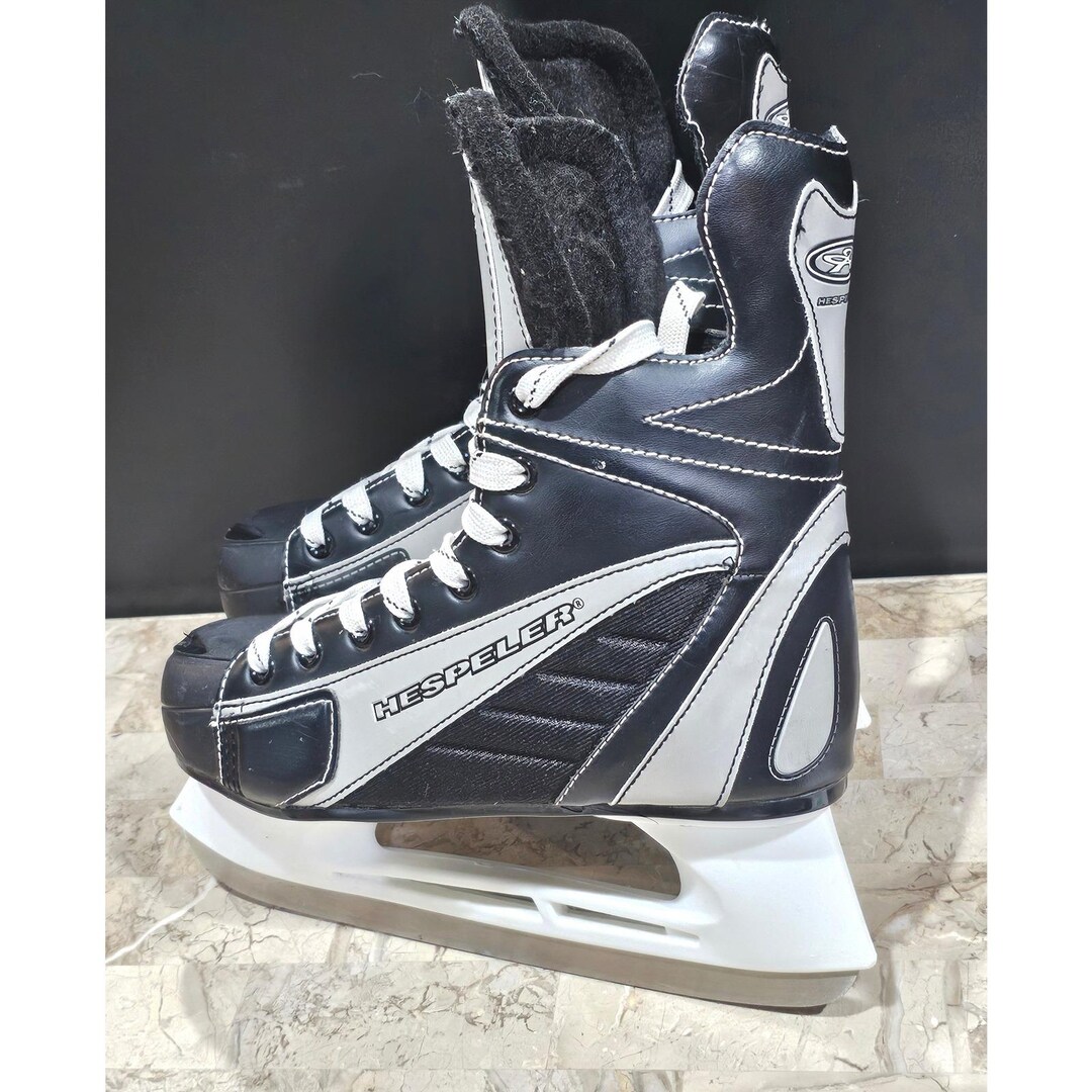 Hespeler Rogue Ice Hockey Skates Men Size 8 Black Silver - Etsy