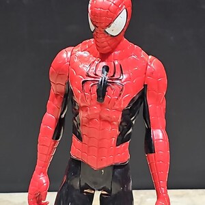 Marvel Spider-Man Action Figure 12 Inch Red And Black Pre-owned image 2