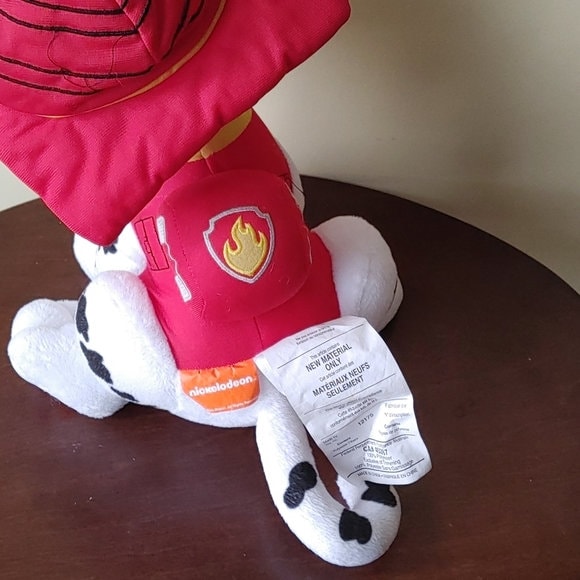 Peluche Marshall à colorier Paw Patrol - Pat Patrouille avec marqueurs