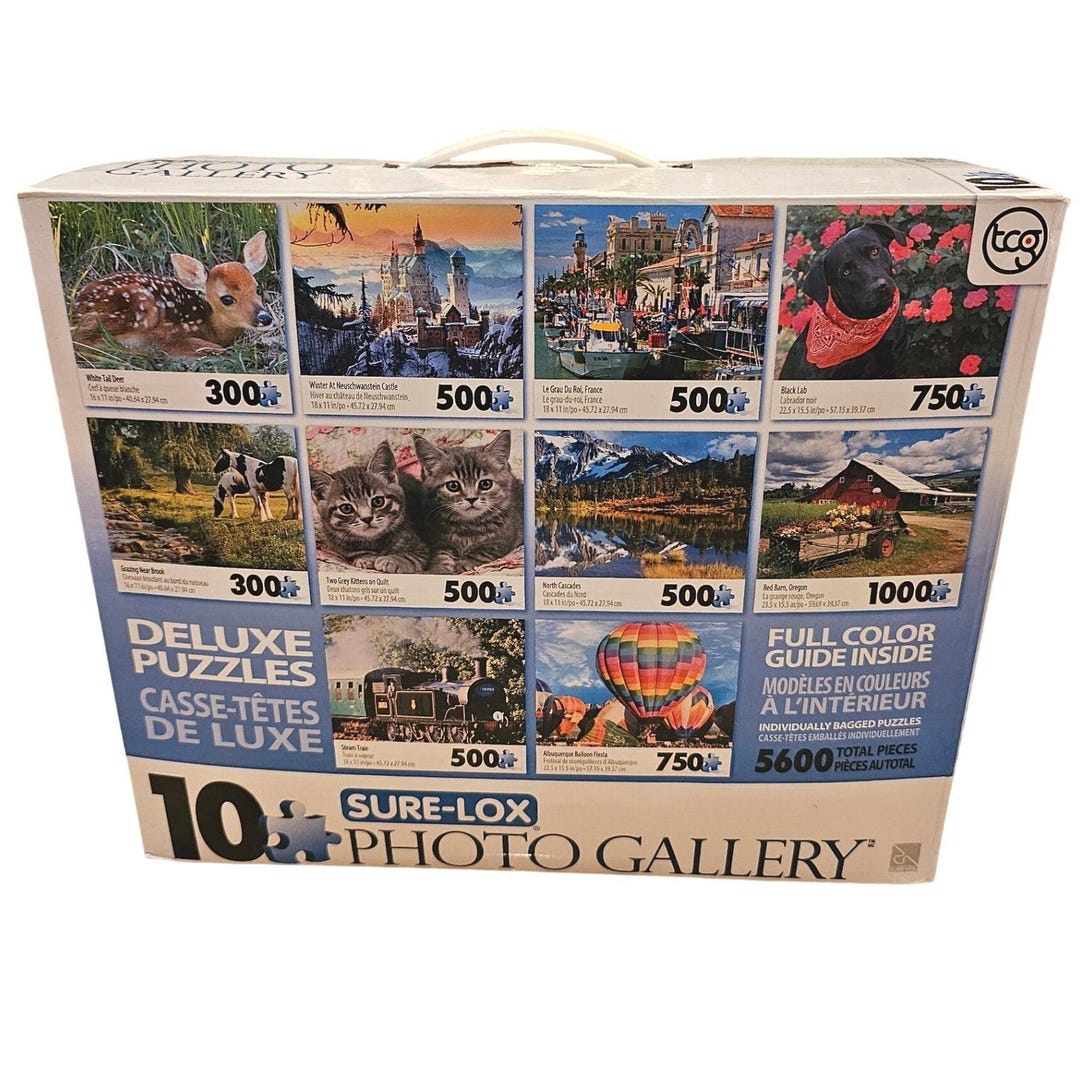 Sure-lox Photo Gallery 10 Deluxe Puzzles Set 5600 Piece Animals