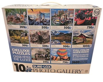 Sure-lox Photo Gallery 10 Deluxe Puzzles Set 5600 Piece Animals