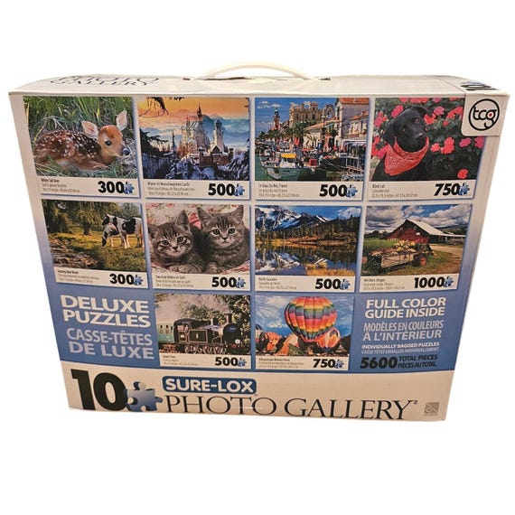 Sure-lox Photo Gallery 10 Deluxe Puzzles Set 5600 Piece Animals