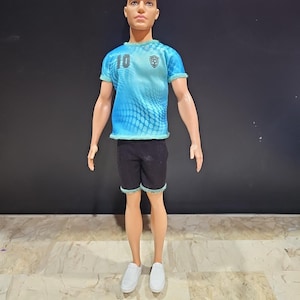 Barbie Soccer Player Careers Hispanic 2018 Male Mattel Doll 12&quot; Inches Tall