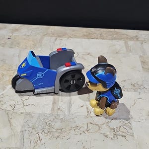 Paw Patrol Chase Mission 3 Wheeler Motorcycle Tricycle Police Vehicle Complet