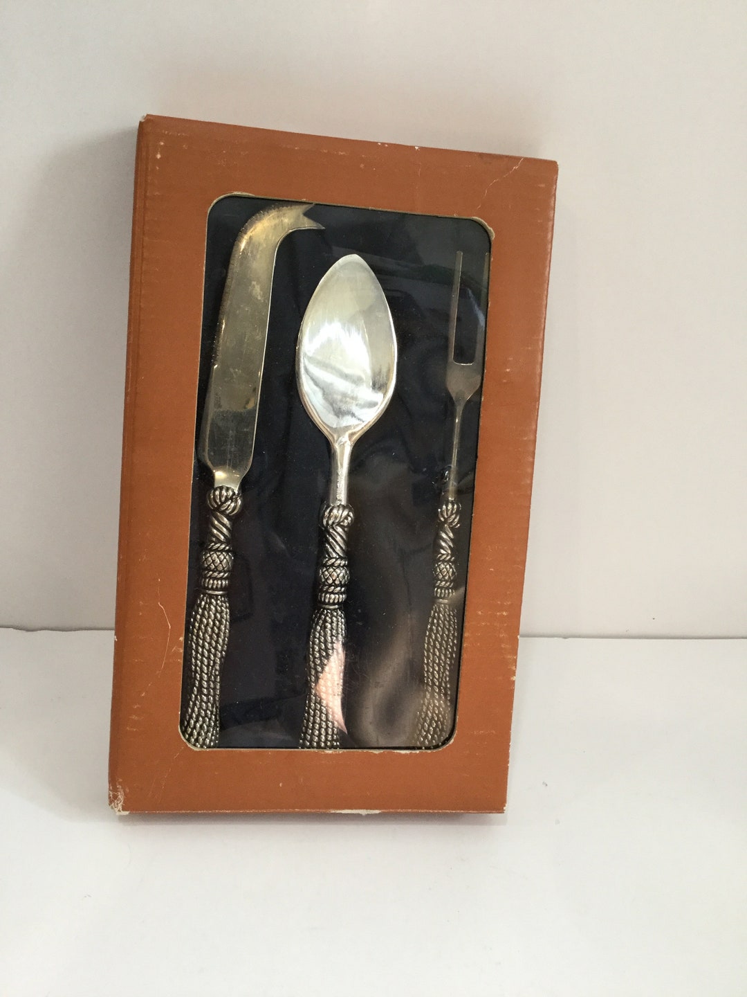 Vintage Silea Cheese Tools Set 3 of Silver Plate Serving Set Etsy