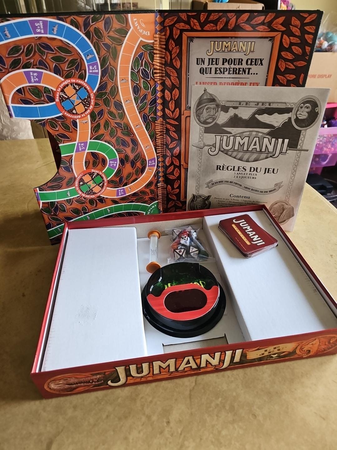 空箱　ナハトラビュリント、ジャミーラ　セット Vintage JUMANJI 1995 MILTON BRADLEY Original Family Board Game