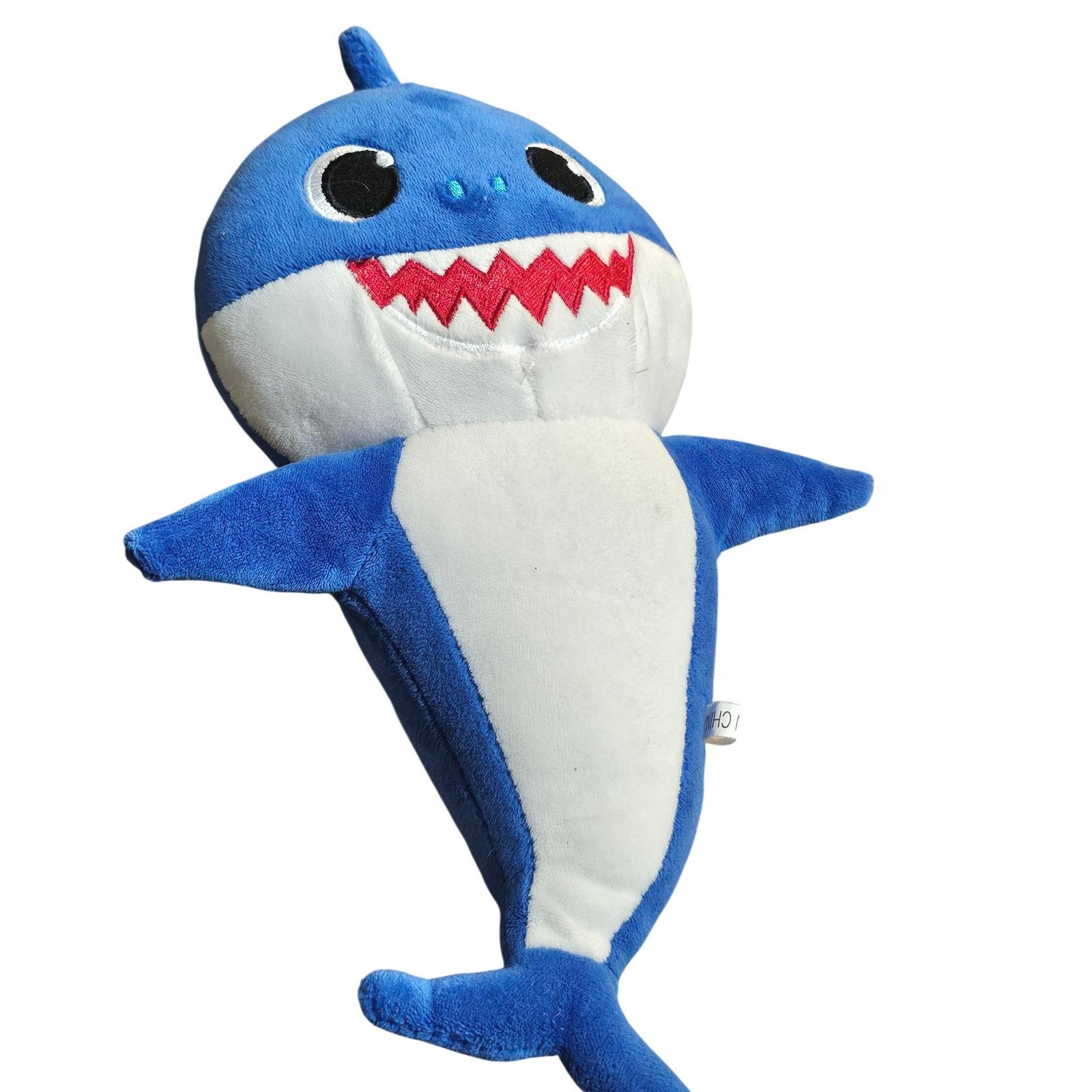 Pinkfong Baby Shark Blue Daddy Shark Light up Plush Stuffed Animal