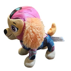 Spin Master PAW Patrol The Movie Skye Plush Pink Blue Flight Suit Toy