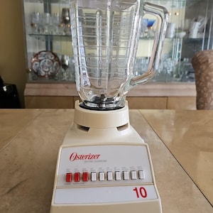 Classic Vintage Osterizer 10 Speed Blender Mixer 5 Cups glass Jar
