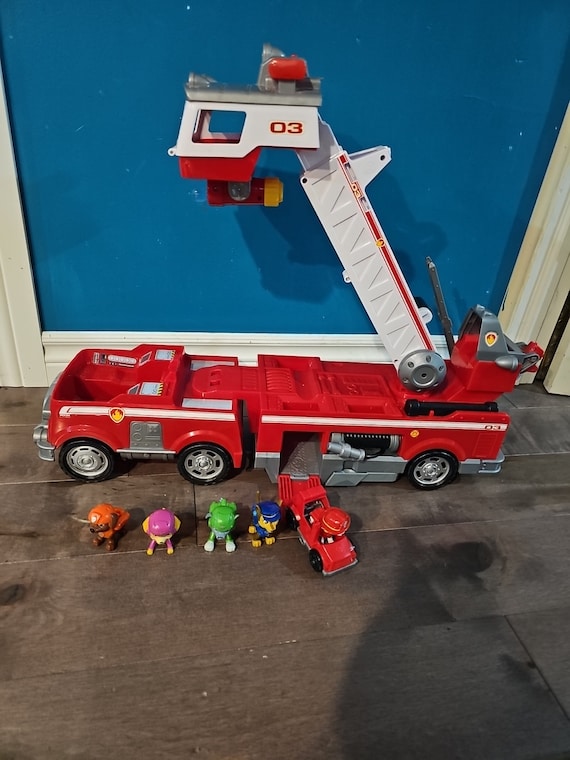 Big paw patrol fire truck hot sale