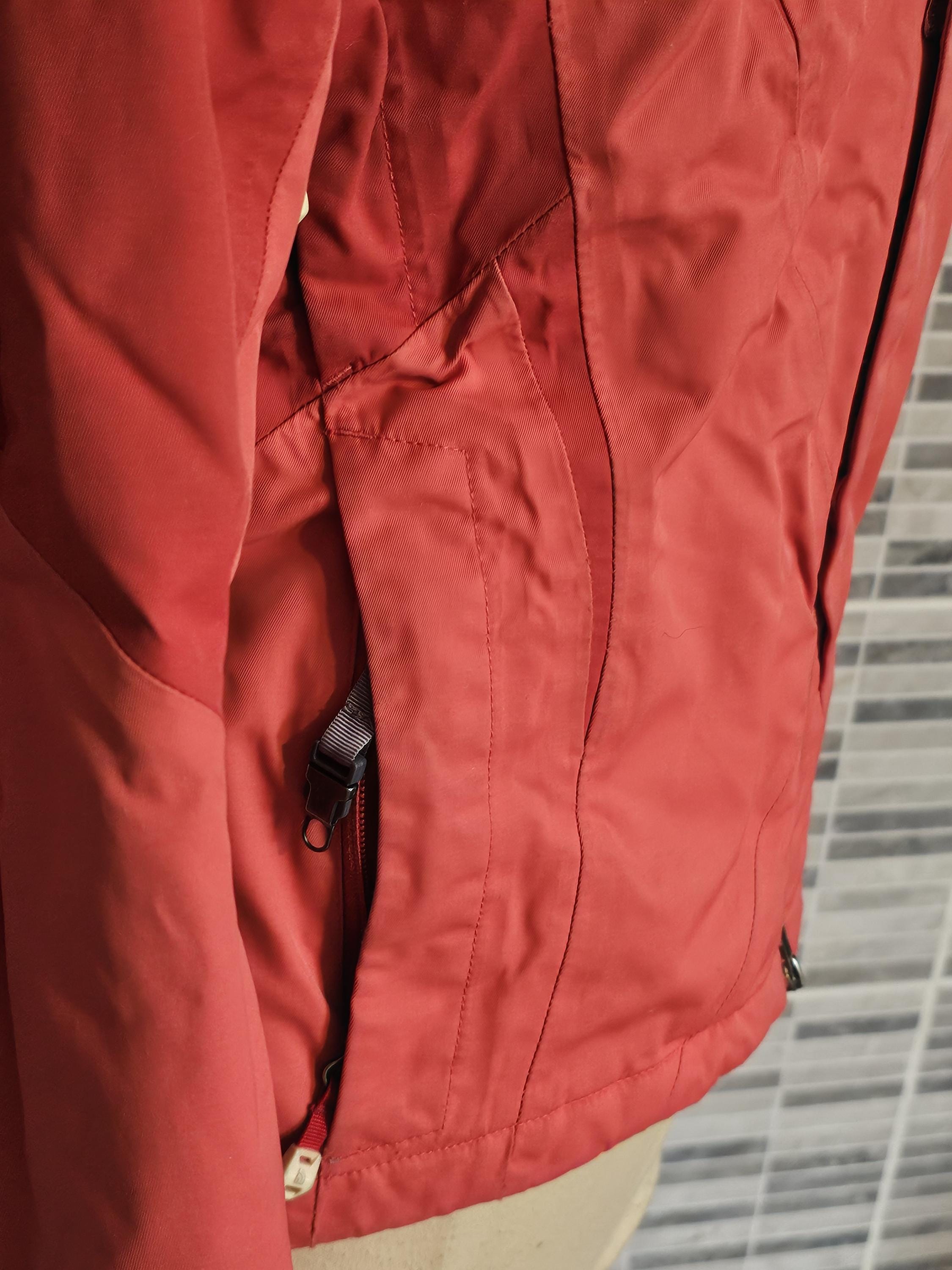 North Face Hyvent Jacket Womens Orange Waterproof Primaloft Recco