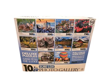 Sure-lox Photo Gallery 10 Deluxe Puzzles Set 5600 Piece Animals