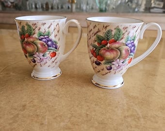 Set di 4 tazze da caffè in porcellana fine Bone China 340,2 g, oltre il 45% di ossa contenute per donne e uomini, tazze da caffè in ceramica bianca leggera (Moonlight