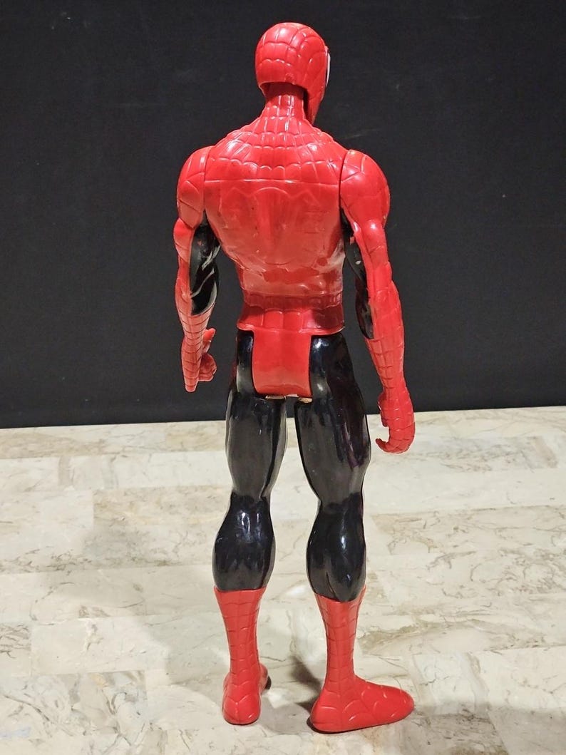 Marvel Spider-Man Action Figure 12 Inch Red And Black Pre-owned image 3