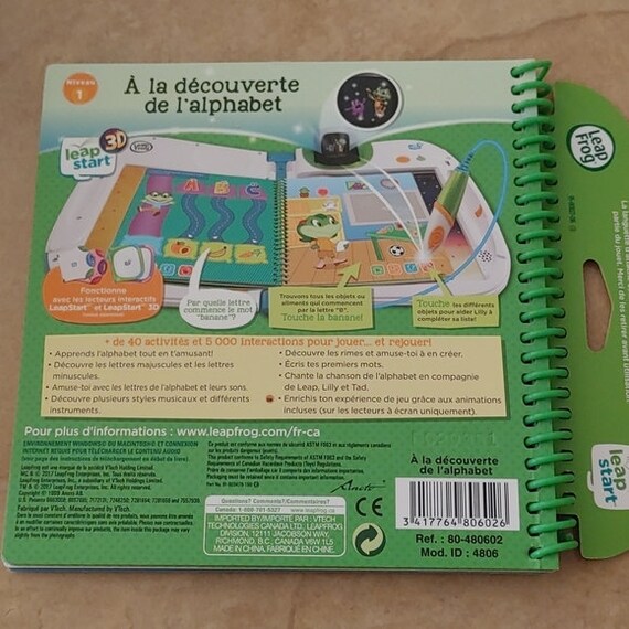 LeapFrog LeapStart 3D Activity Book, À La découverte De L'alphabet French - Main Image