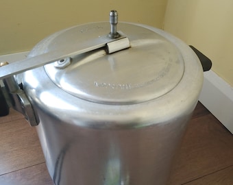 Vintage Bimal 8 Litter Pressure Cooker Aluminum