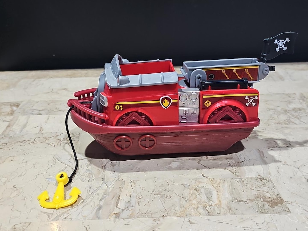 Paw Patrol Pirate Pups Marshall Fire Boat Spin Master Toy