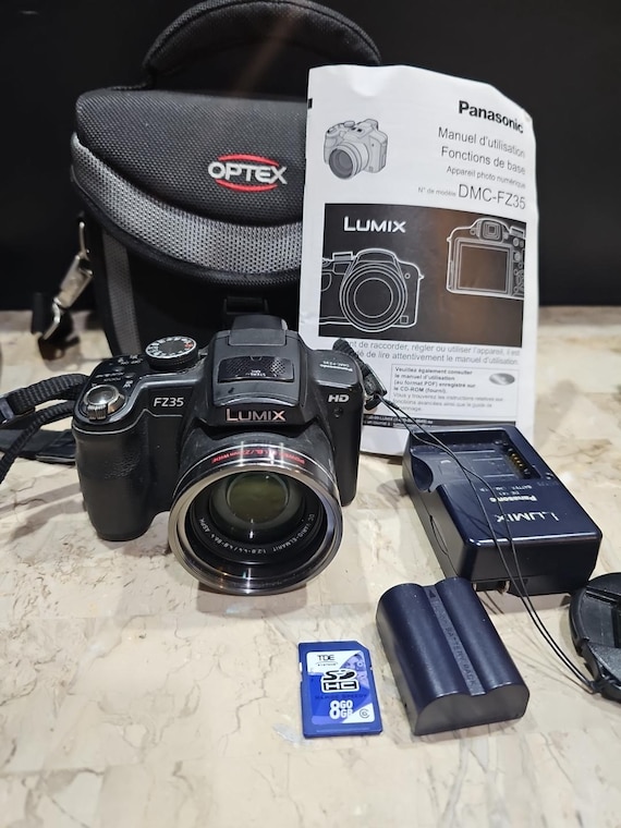 Panasonic Model Lumix DMC-FZ35 18x Digital Camera W/ Battery,  Charger Etc