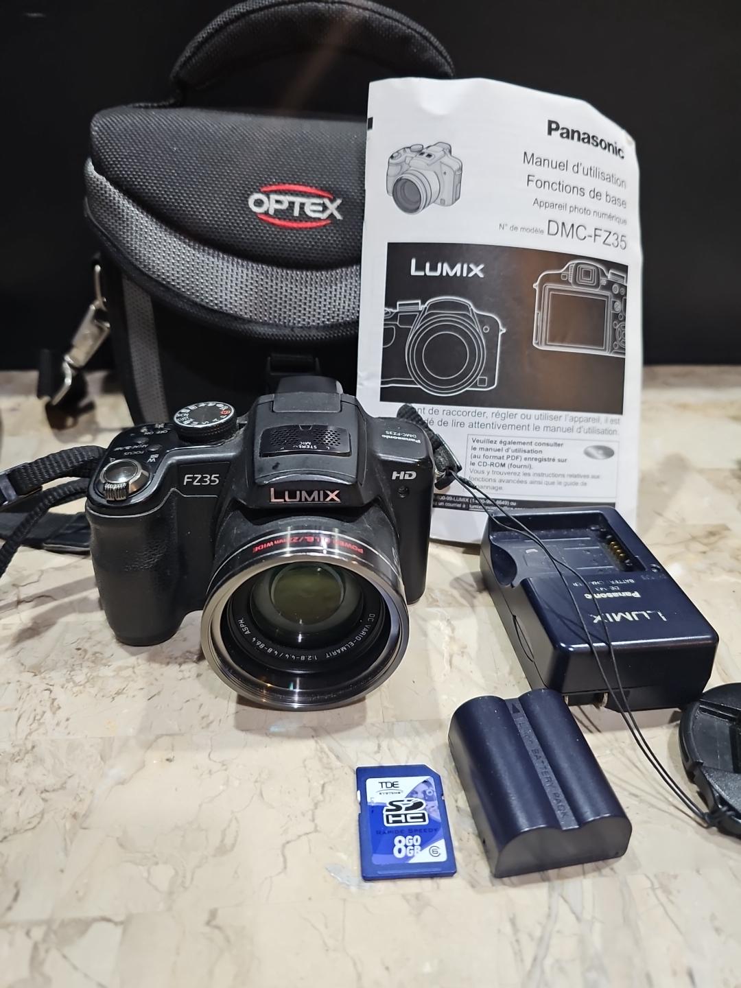 Panasonic Model Lumix DMC-FZ35 12.1MP 18x Digital Camera W