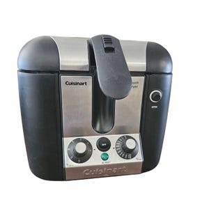 Cuisinart CDF-80C Cool-Touch Fritös Svart Silver 3 Liter 1000W