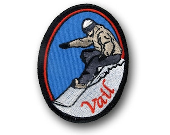 Vail Oval Snowboarder Aufnäher #3
