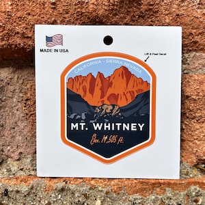 Mt. Whitney Decal, Sticker