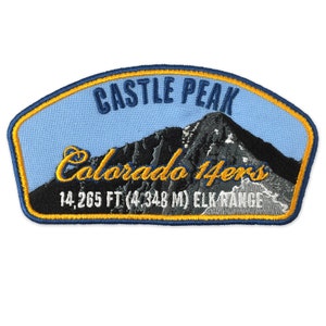 Castle Peak Colorado 14ers Mountain Patch