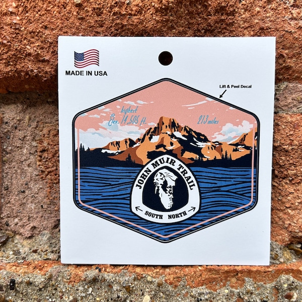 John Muir Trail Decal, Sticker