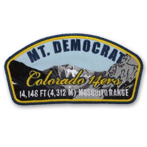 Mt. Democrat Colorado 14ers Mountain Patch