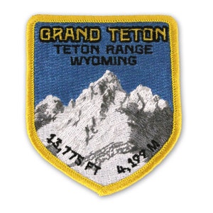 Grand Teton Mountain Climbing Patch