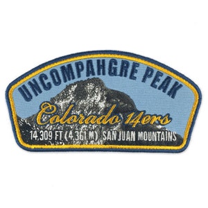 Uncompahgre Peak Colorado 14ers Mountain Patch