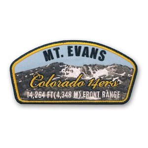 Mt. Evans Colorado 14ers Mountain Patch