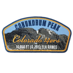 Conundrum Peak Colorado 14ers Mountain Patch