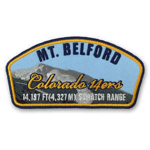 Mt. Belford Colorado 14ers Mountain Patch