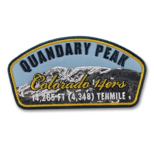 Quandary Peak Colorado 14ers Mountain Patch