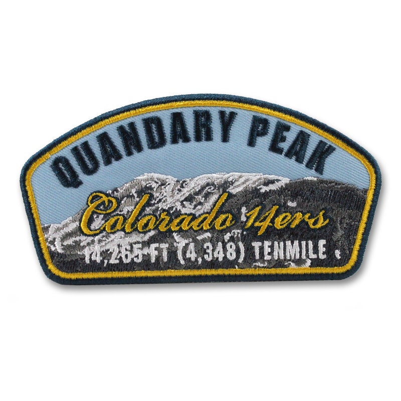 Quandary Peak Colorado 14ers Mountain Patch