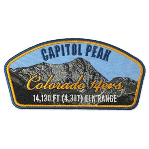 Capitol Peak Colorado 14ers Mountain Patch