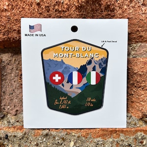 Tour du Mont-Blanc Decal, Sticker