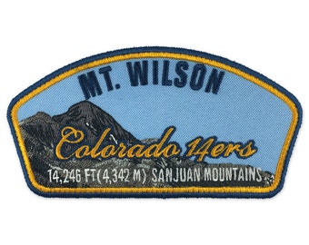 Mt. Wilson Colorado 14ers Mountain Patch