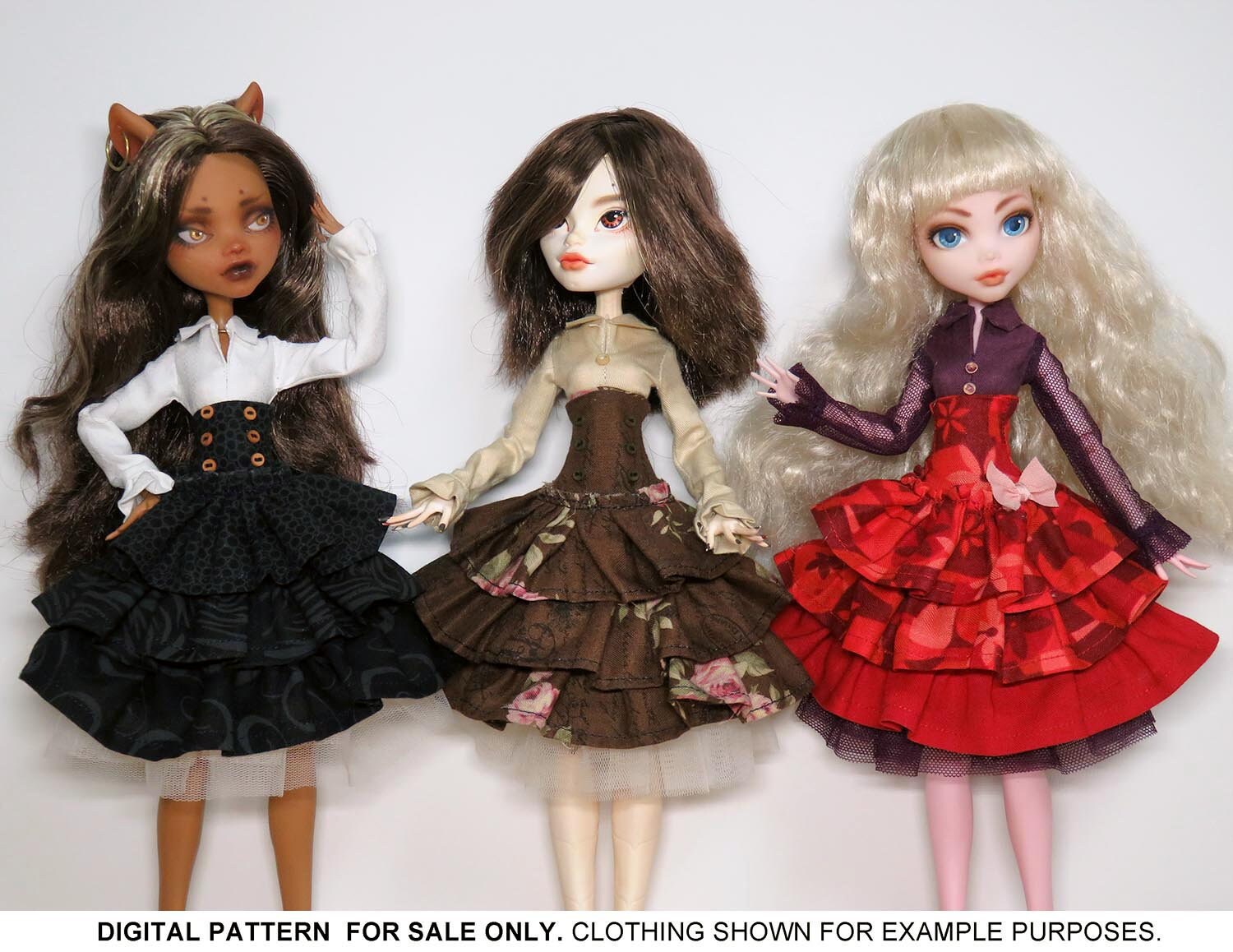 Steampunk Lolita Dress DIGITAL Download Doll Clothes Pattern - Etsy steampunk-lolita-dress-digital-download-doll-clothes-pattern-etsy