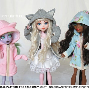 DIGITAL Download Doll Clothes Pattern: Oversized Hoodie for Gen 1 MH EAH Girls image 7