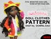 DIGITAL Download Doll Clothes Pattern: Oversized Hoodie for MH + EAH Girls 