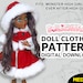 DIGITAL Download Doll Clothes Pattern: Hooded Cape for Monster High/Ever After High Girl Dolls