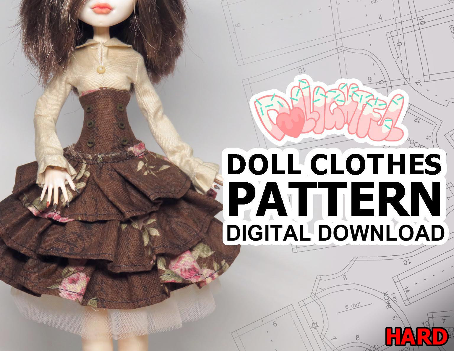 digital-download-doll-clothes-pattern-steampunk-lolita-dress-etsy