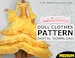 DIGITAL Download Doll Clothes Pattern: Medieval Corset Dress for MH Girls 